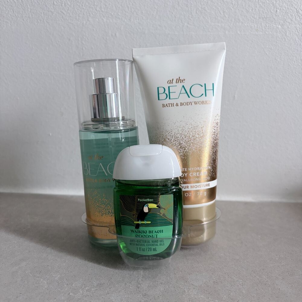 Bath & Body Works At The BeachFragrance Mist Cream Waikiki Hand Gel Travel